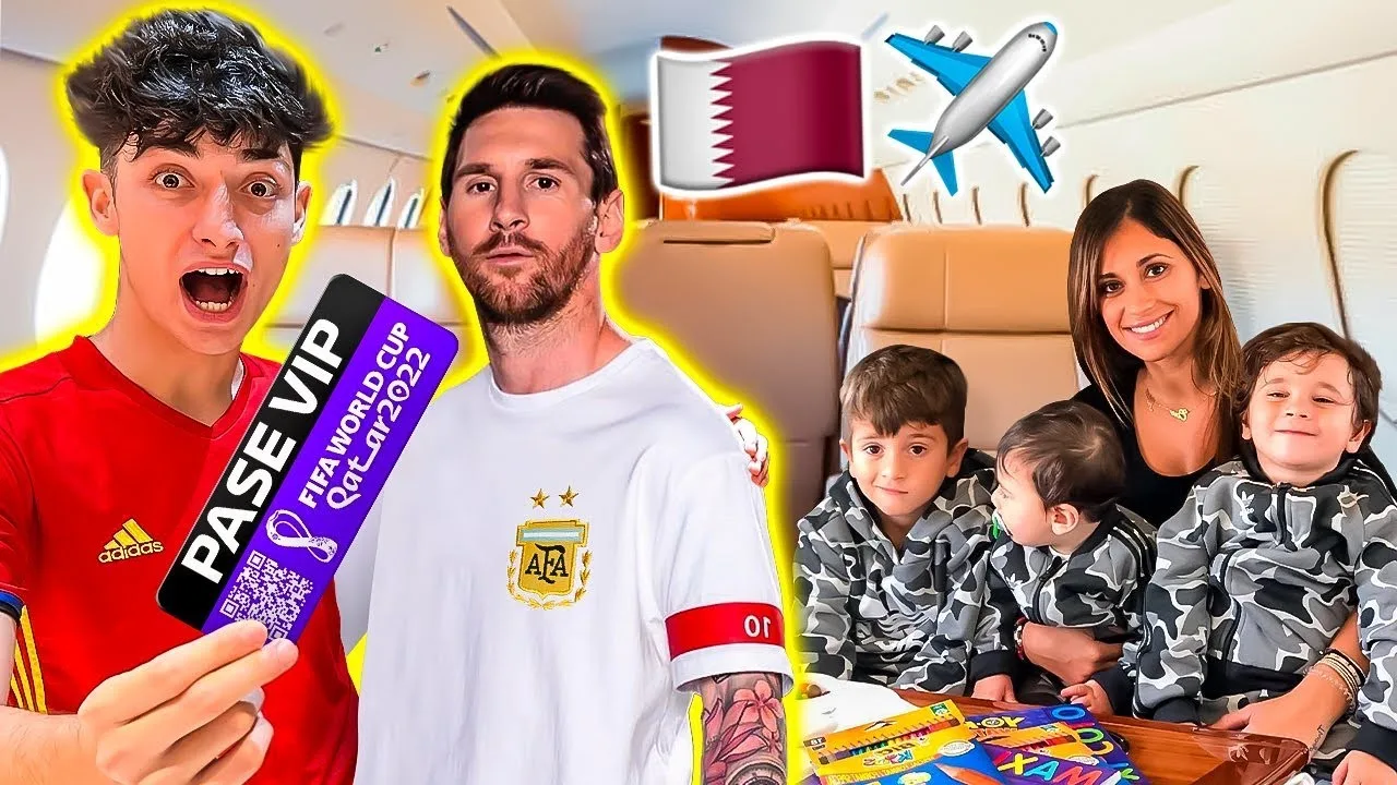 ENCONTRÉ a los HIJOS de LEO MESSI en QATAR para ver a su