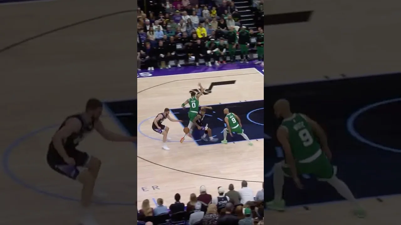 Est-ce Jayson Tatum ou Leo Messi? 😂 #nbahandlesweek #celtics #shorts