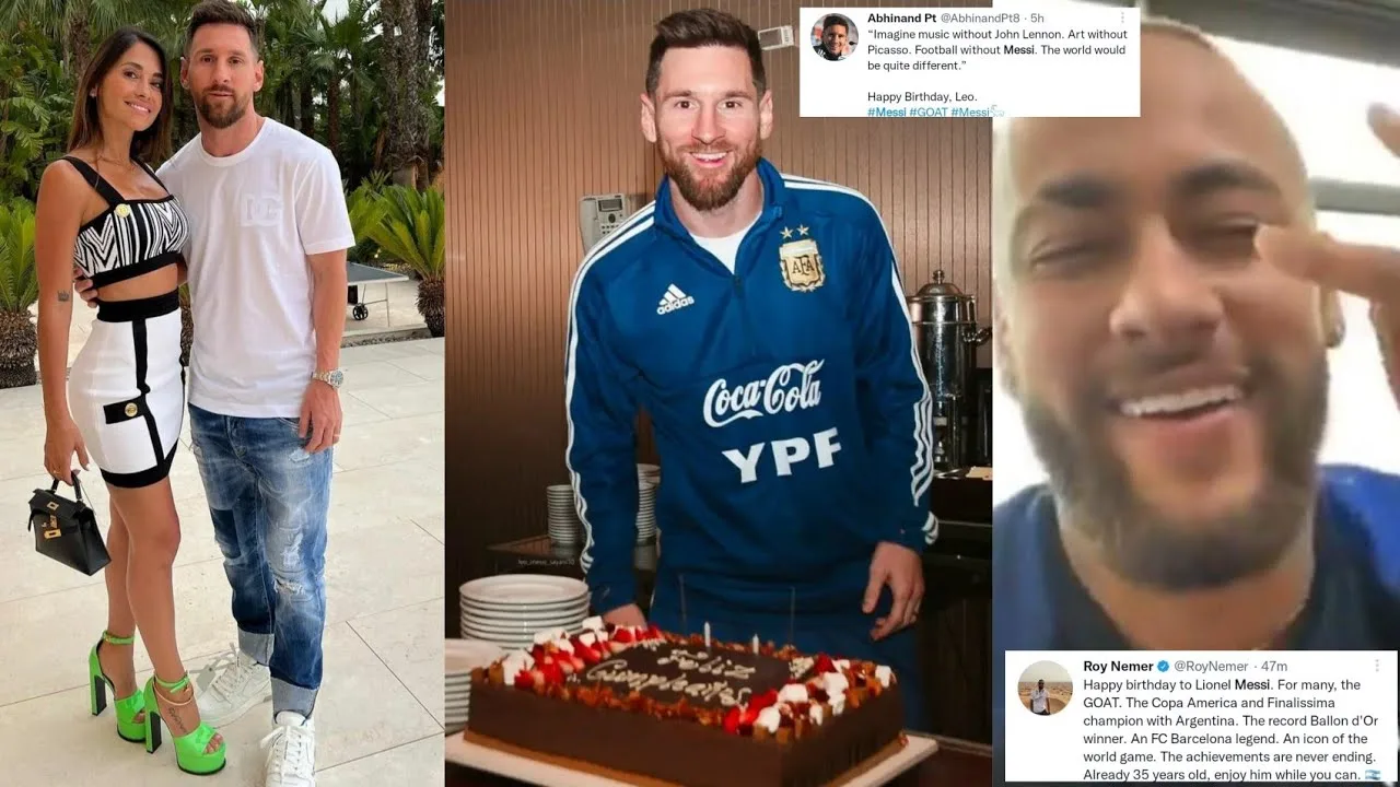 MOST POPULAR REACTIONS TO LIONEL MESSI CELEBRATE 35TH
