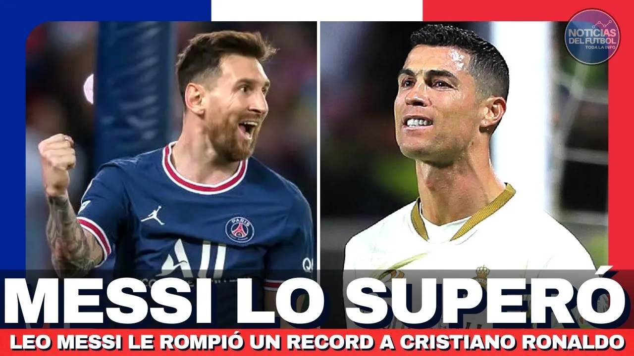 Leo Messi le terminó ROMPIENDO el RECORD a Cristiano Ronaldo