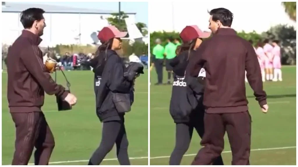 Lionel Messi et Antonela Roccuzzo sont allés voir leurs enfants jouer le site Inter Miami: la vidéo virale