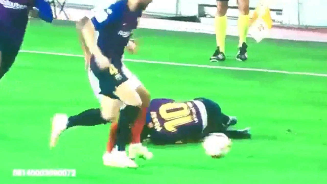 lionel messi se lesiona ante sevilla – la lesion de lionel