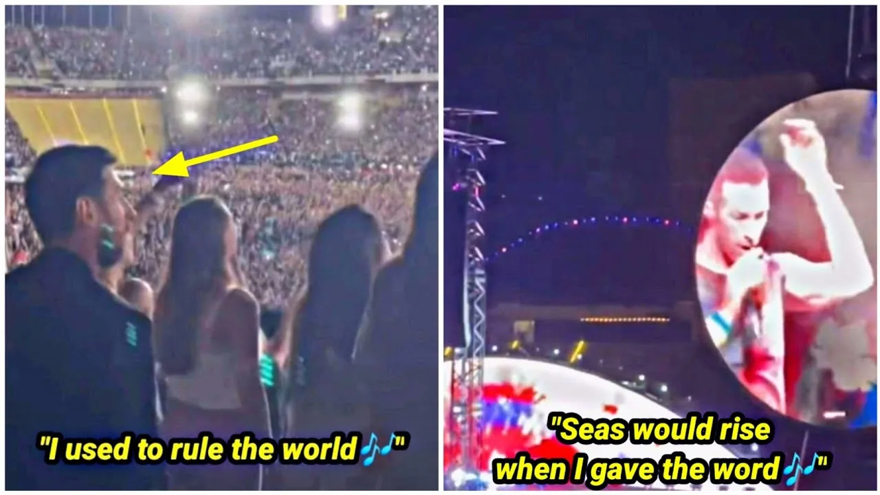 Lionel Messi’s reaction when Coldplay sang Viva la Vida