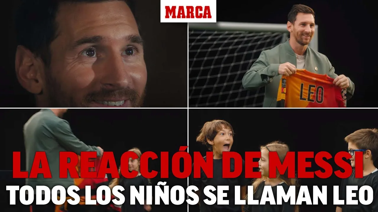 La reacción de Messi en un spot al darse cuenta que todos