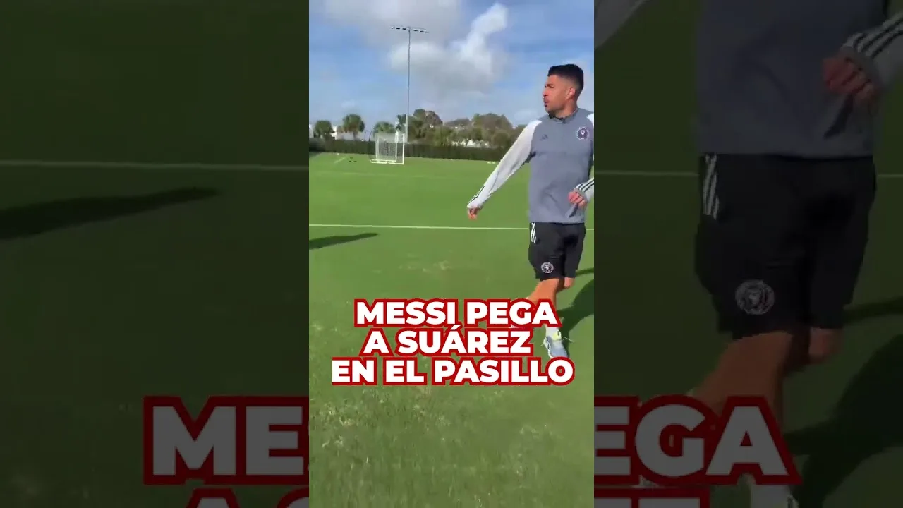 LEO MESSI frappe LUIS SUÁREZ dans le couloir de l’INTER MIAMI