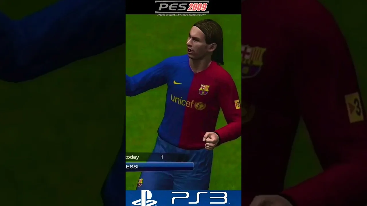Lionel Messi Goal & Celebration – PES 2009 PS3 #shorts