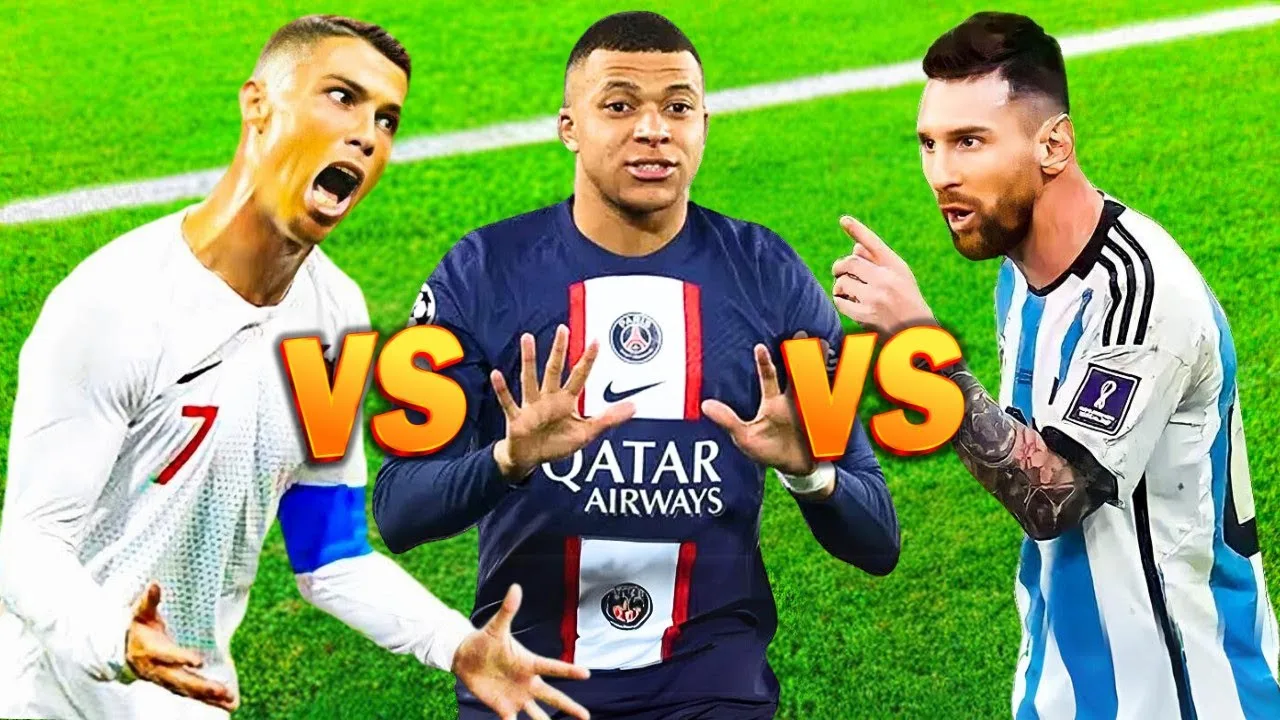 Comparaison : Cristiano Ronaldo contre Kylian Mbappé contre Lionel Messi