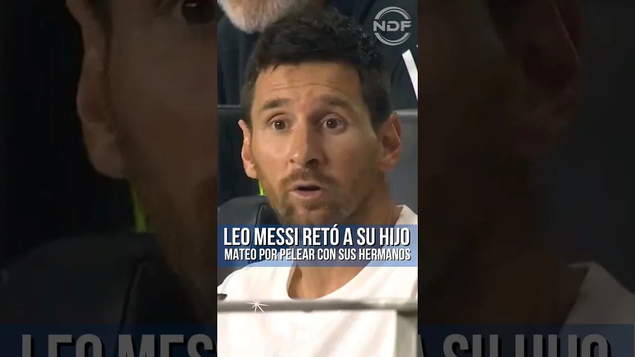 Leo Messi a défié son fils Mateo pour s’être battu avec ses frères 😂