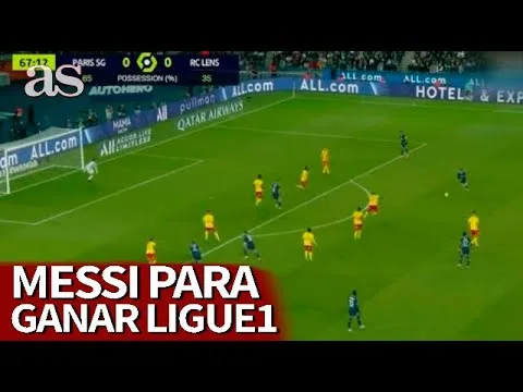 El GOLAZO de LEO MESSI para que el PSG sea CAMPEÓN de LIGUE