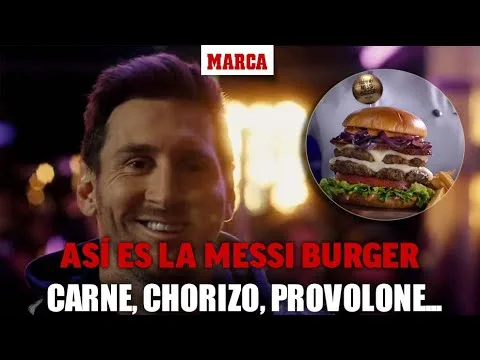 Así es la Messi Burger, la hamburguesa diseñada por Leo: