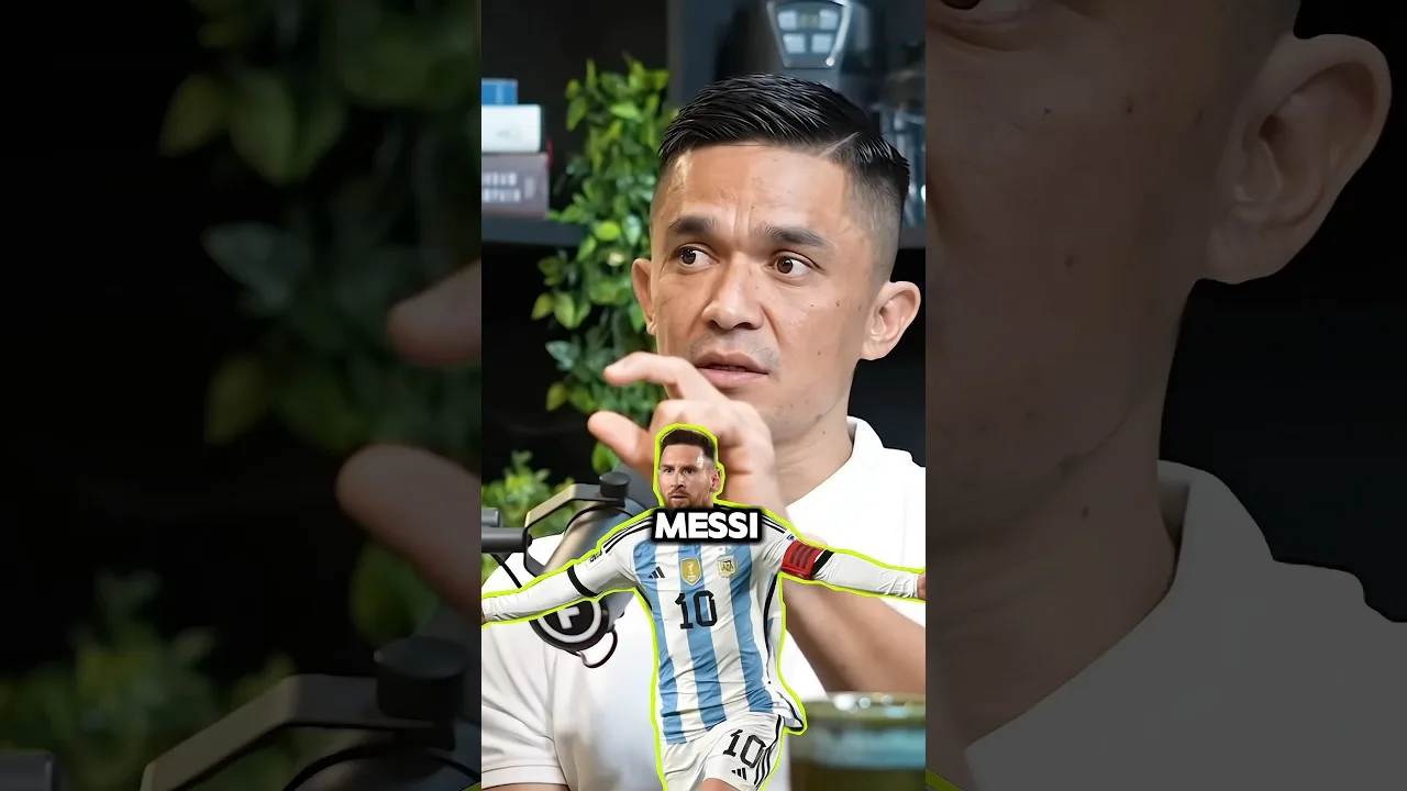 Sunil chettri view on Messi #podcast #football #shorts#messi