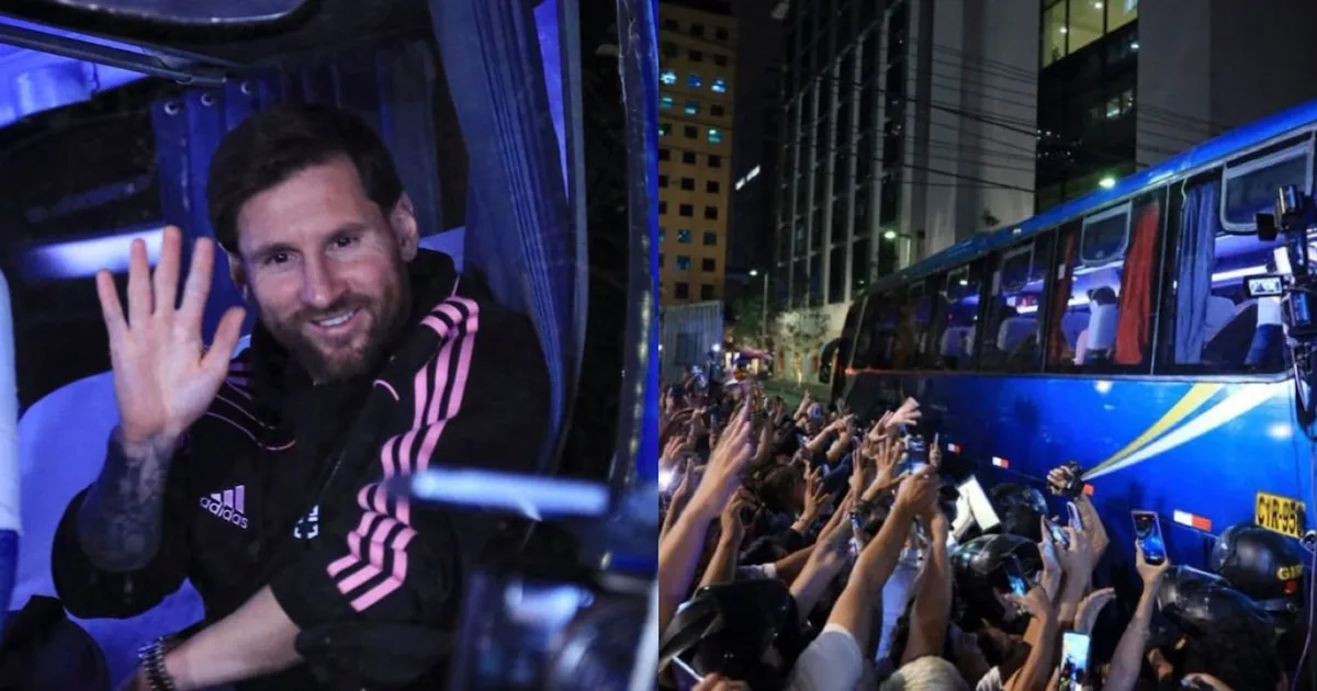 Lionel Messi est arrivé au Pérou avec Inter Miami et s’est concentré avant la fête avec l’université