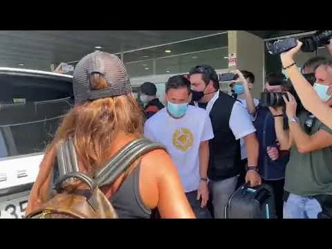 Lionel Messi & Family Seen Arriving At Airport 07/27/20
