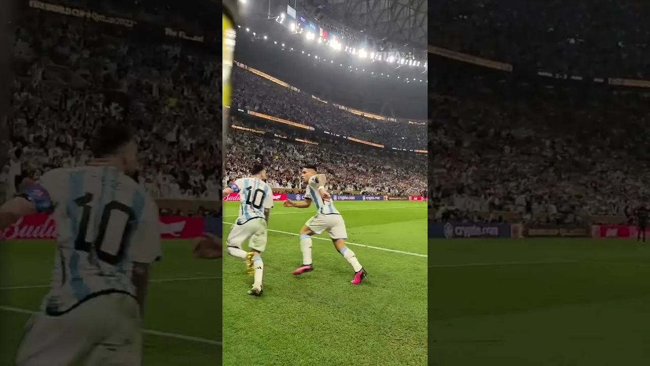 Lionel Messi scores Argentina's third goal  |