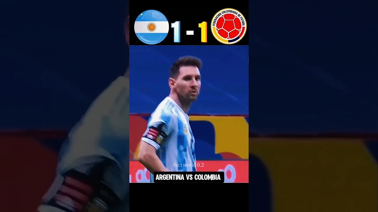 Argentine contre Colombie 2021 | Demi-finale de la Copa America | Lionel Messi #football #buts #viralvideo