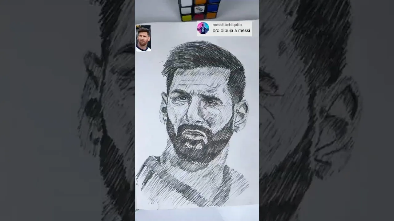 Leo Messi 🐐.gracias por su apoyo chicos🤩.#messi . #shorts #dibujandoconkevin #art #shortsdrawing