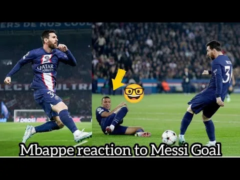 Mbappe reaction to Leo Messi Stunning Goal Vs Maccabi Haifa
