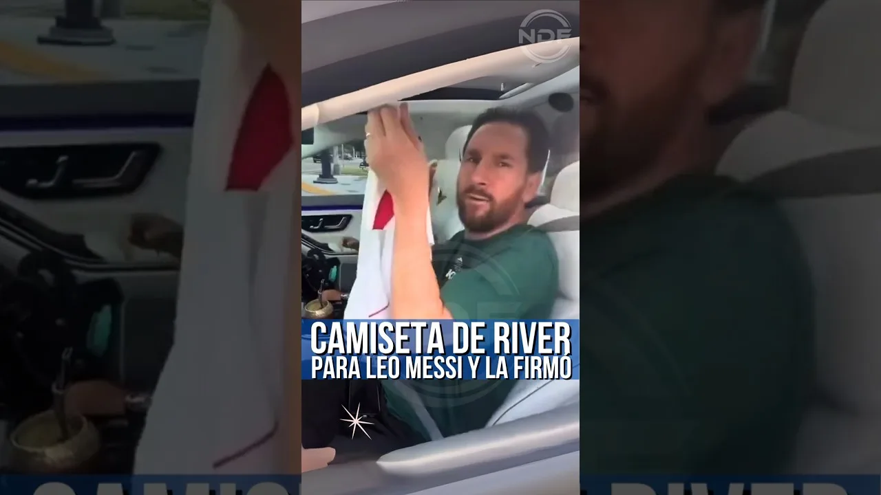 Leo Messi a signé la chemise de plaque de la rivière 😱