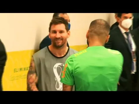 When Lionel Messi and Dani Alves meet again