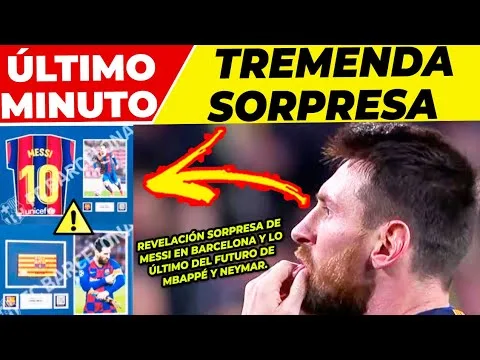 INESPERADA NOTICIA de LEO MESSI desde BARCELONA  AVISO del