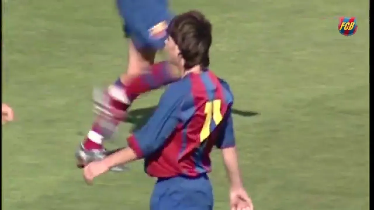 Spectacular exhibition by Lionel Messi in a 2004/05 Barça B