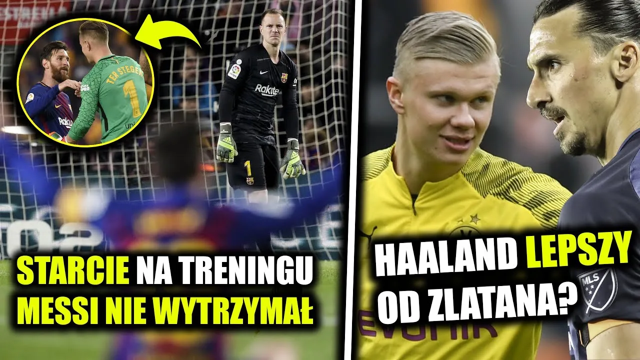 AWANTURA! Leo Messi starł się z ter Stegenem. Erling Haaland