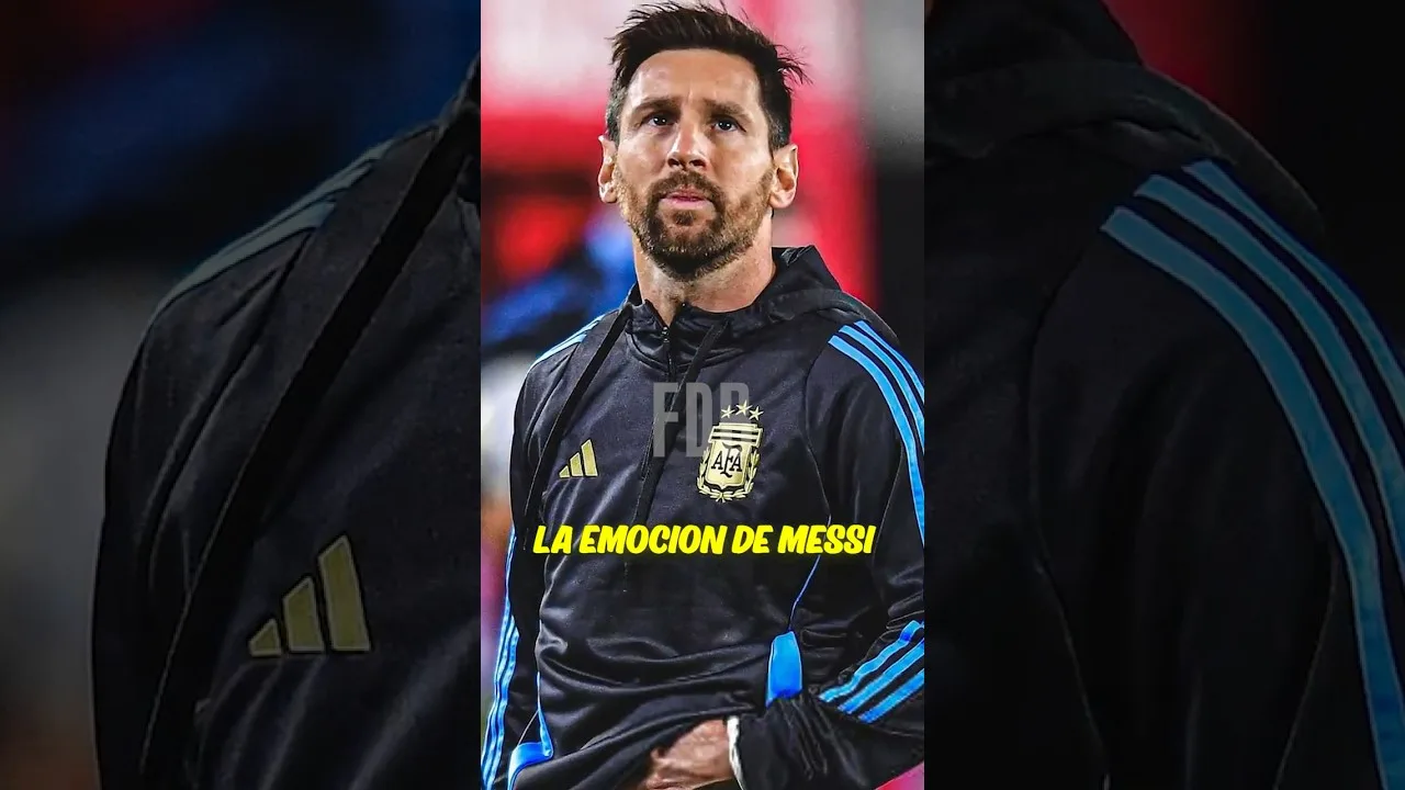 La emocion de Messi en el calentamiento #messi #futbol #leomessi  #seleccionargentina