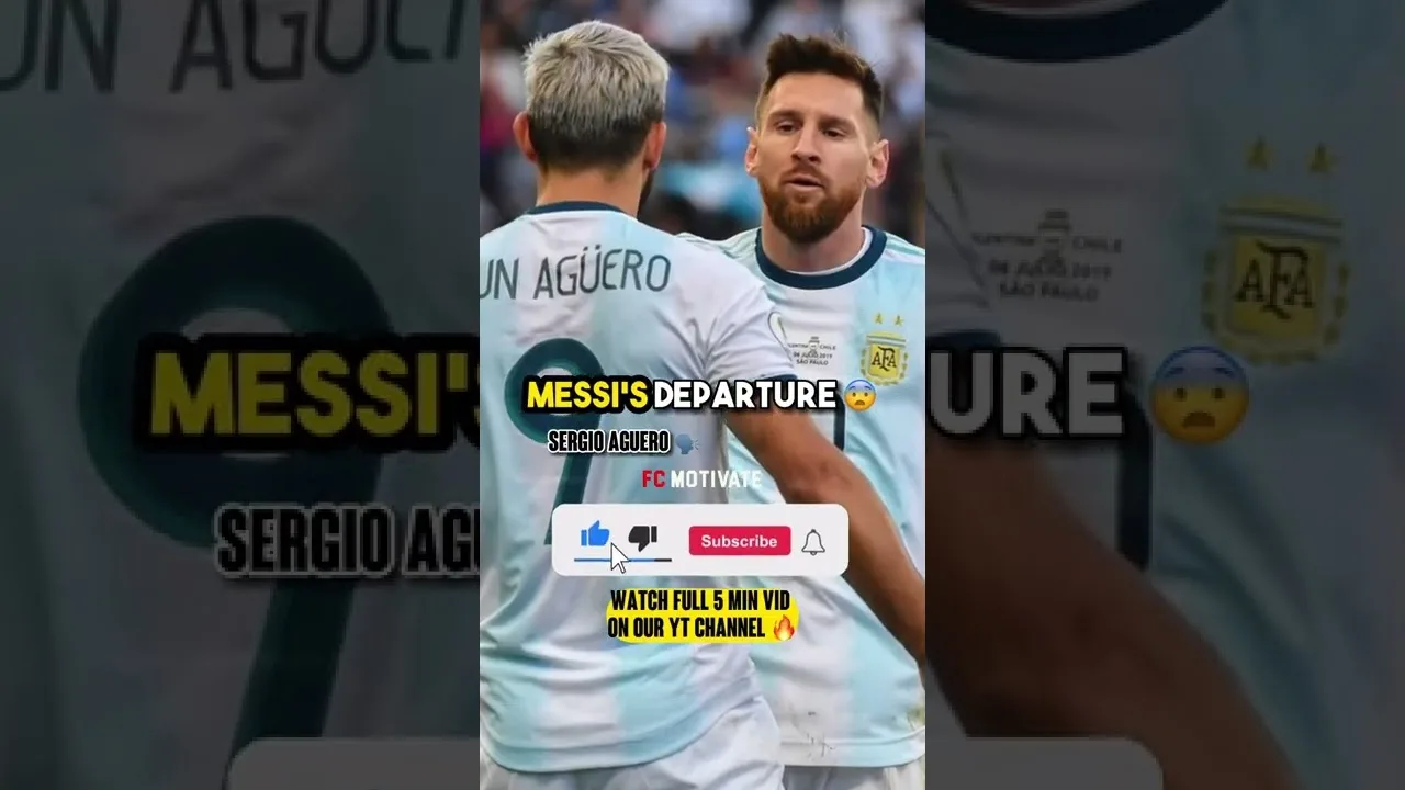Sergio Aguero Talks About Leo Messi  #messi #football