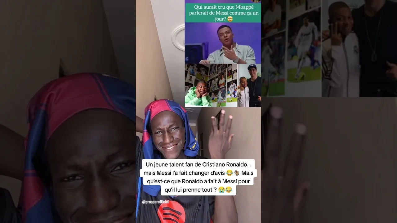 Mbappé qui se lâche sur Léo Messi a l’interview #real #football #lol
