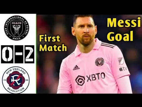 INTER MIAMI vs NewEngland. 2-0 LIONEL MESSI FIRST GOALS_ All