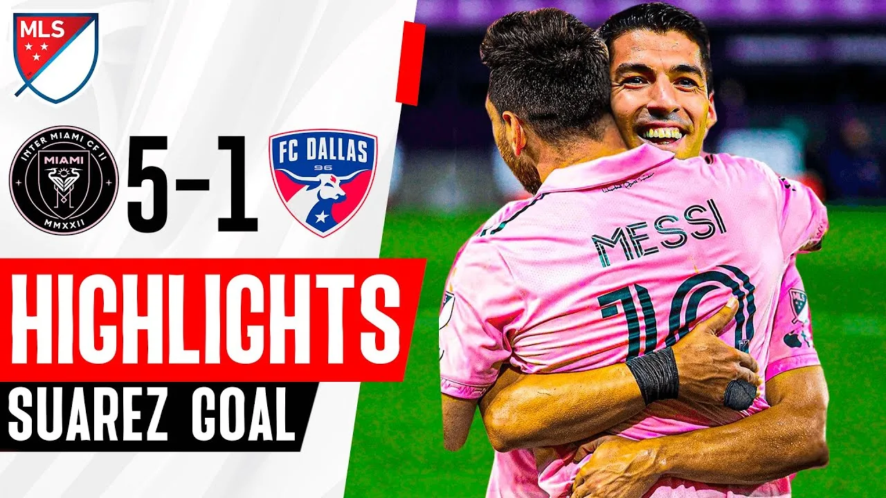 LUIS SUAREZ & LIONEL MESSI FIRST GOALS for INTER MIAMI vs.
