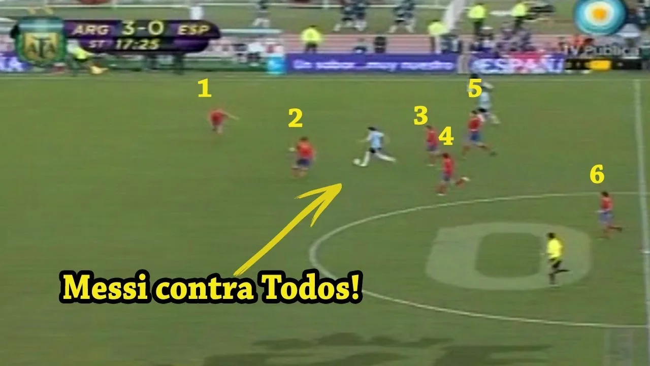 El dia que Lionel Messi destruyo al MEJOR ESPAÑA de la