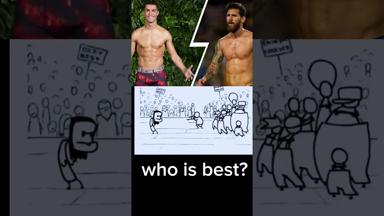 cristiano ronaldo body vs leo messi body #ytshorts