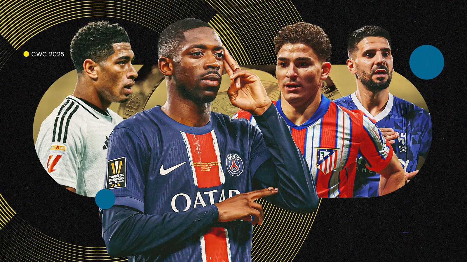 Le Real Madrid de Jude Bellingham vs Al Hilal, PSG de Ousmane Dembele vs Atletico Madrid parmi les cinq meilleurs matchs de scène de la Coupe du monde du monde à regarder