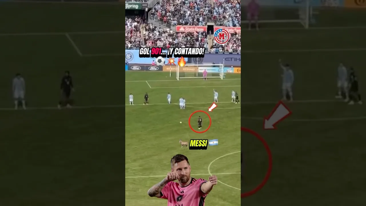 ⚽ Lionel Messi a réussi sur coup franc et a atteint 901 buts 😮‍🔥 #football #messifans