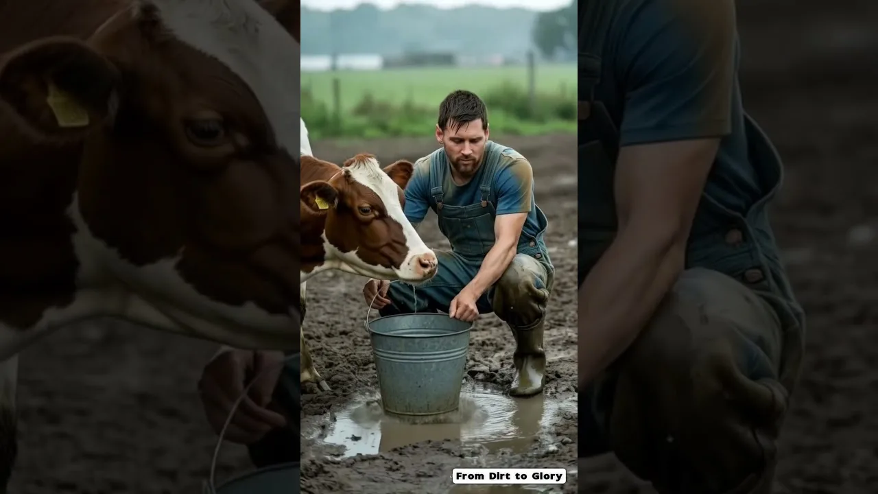 Leo Messi traite les vaches pour survivre | De la grange à Ballon d’Or #messi