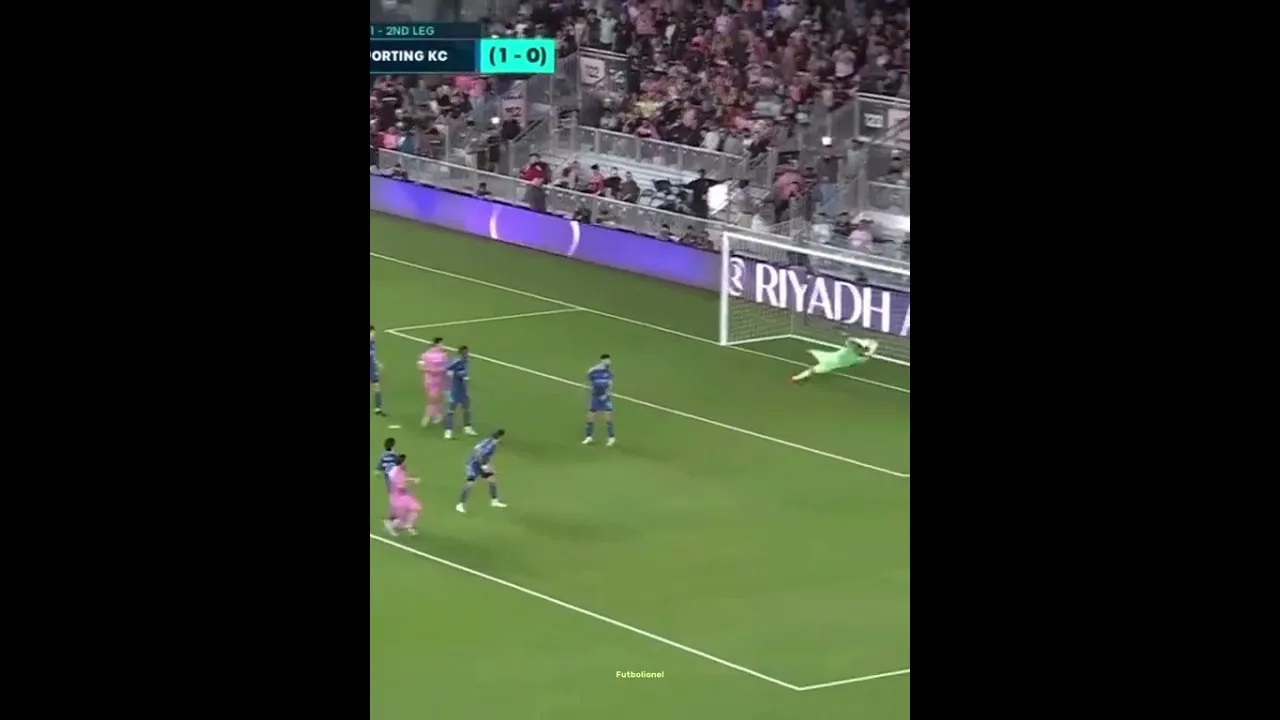 Leo Messi Crazy Volley OBJET Aujourd’hui ☠️ 👑 Inter Miami CF vs Sporting Kansas City