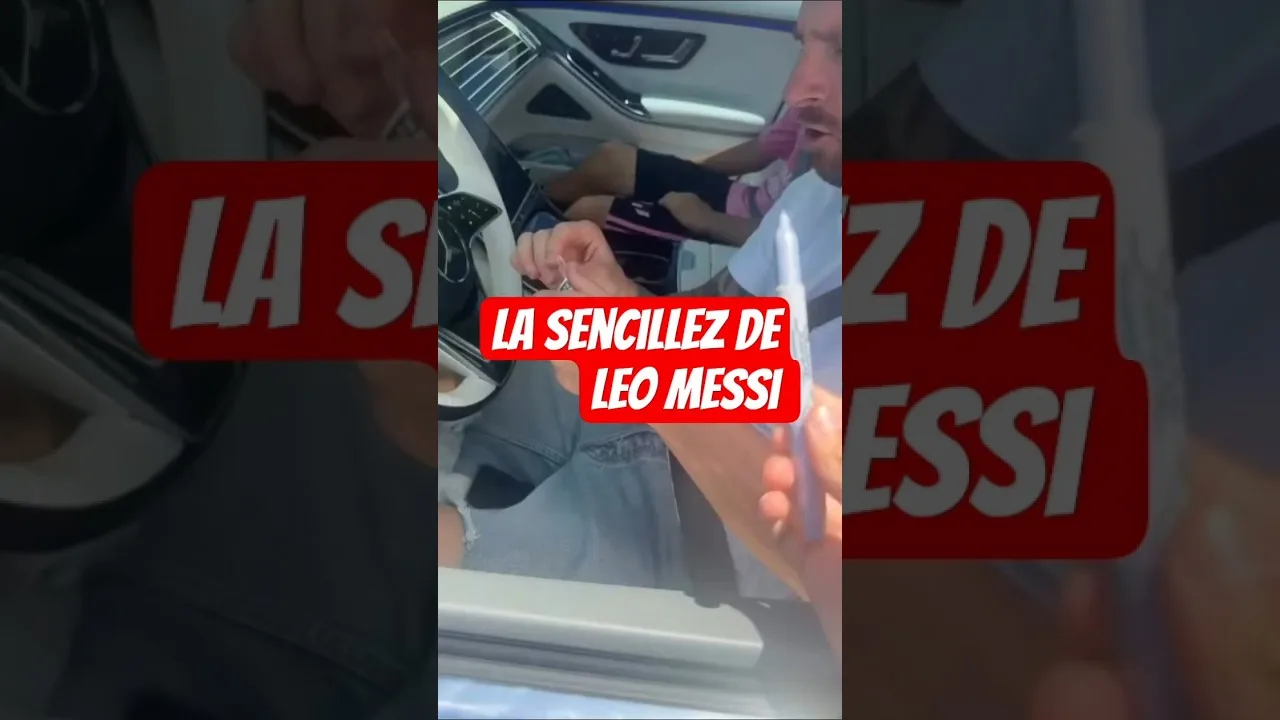 LA SENCILLEZ DE LEO MESSI.