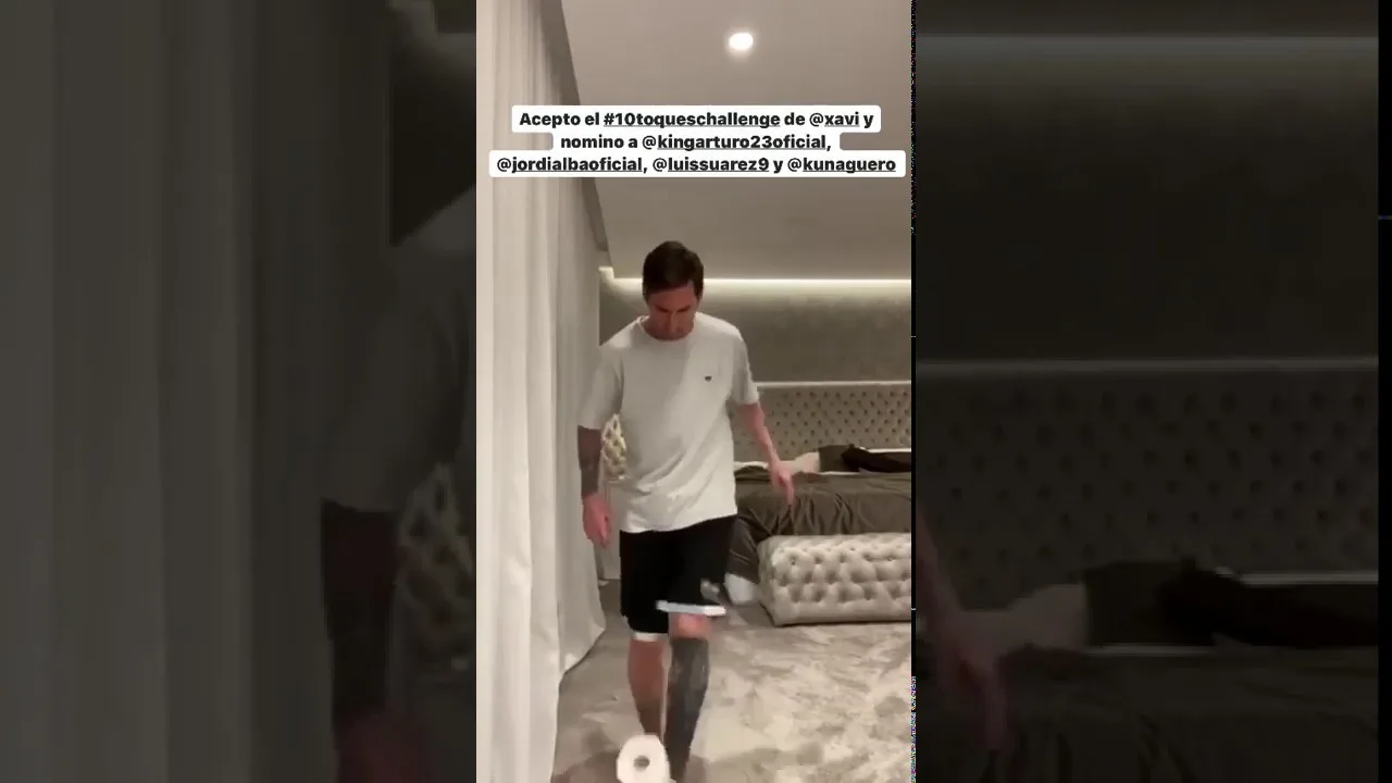 #StayAtHome Challenge with toilet paper/ Lionel Messi