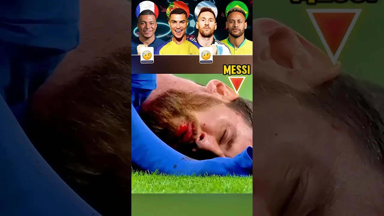 Le jour où ils sont presque morts😱 Ronaldo vs Messi vs Neymar vs Mbappe