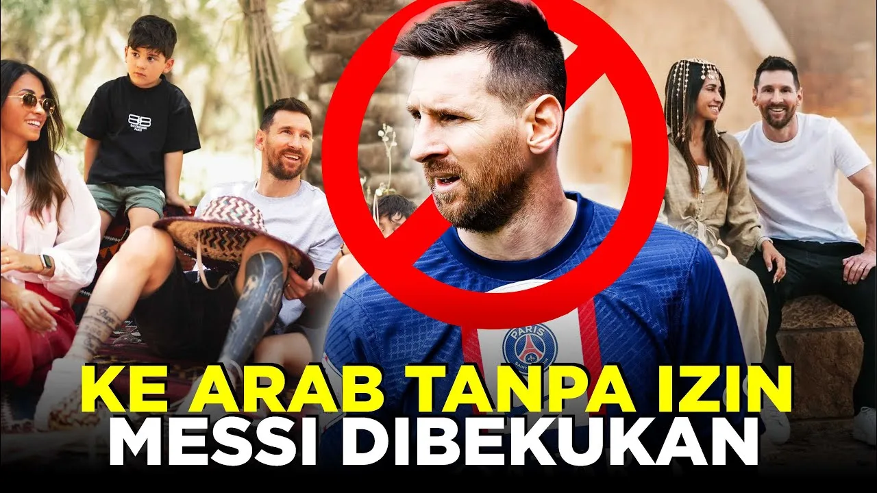 DRAMA DIMULAI KABUR KE ARAB MESSI DI BEKUKAN DARI SKUAD PSG