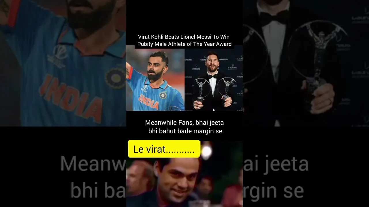 Virat Kohli Beats Lionel Messi To Win Pubity Male Athlete of