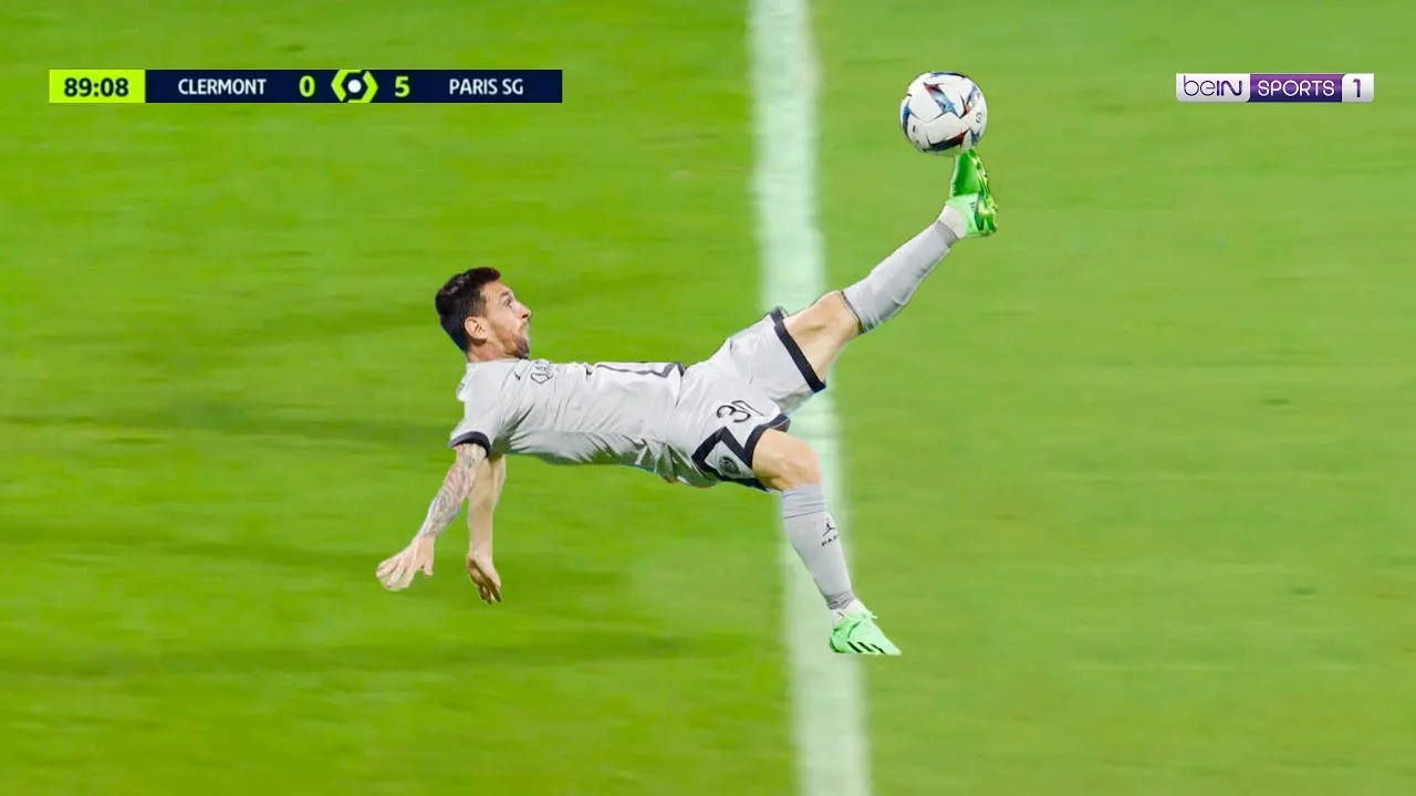 Lionel Messi Bicycle Goal Vs Сlеrmont || 22-23