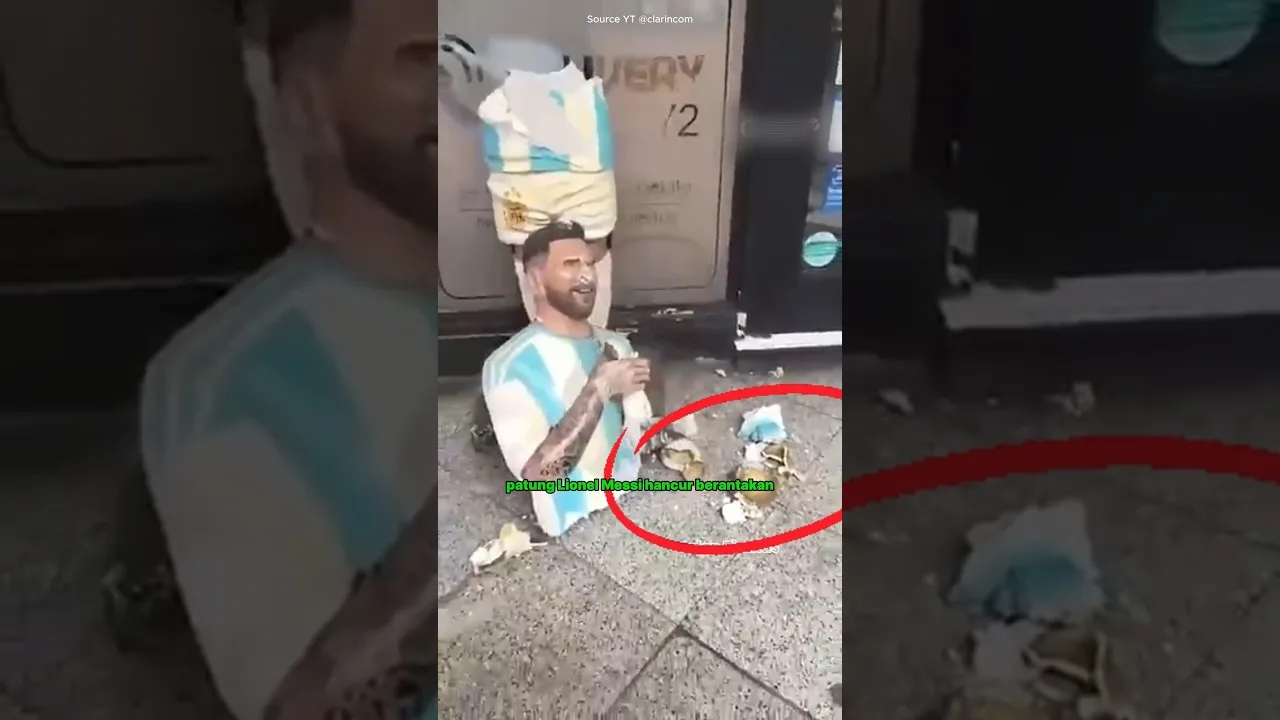 La statue de Lionel Messi a été détruite😱