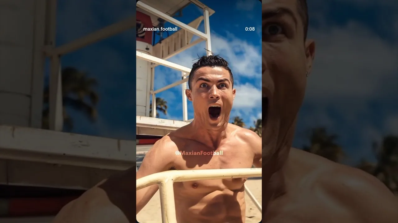 Ronaldo Messi Swimming Video # Football # Short Video Football