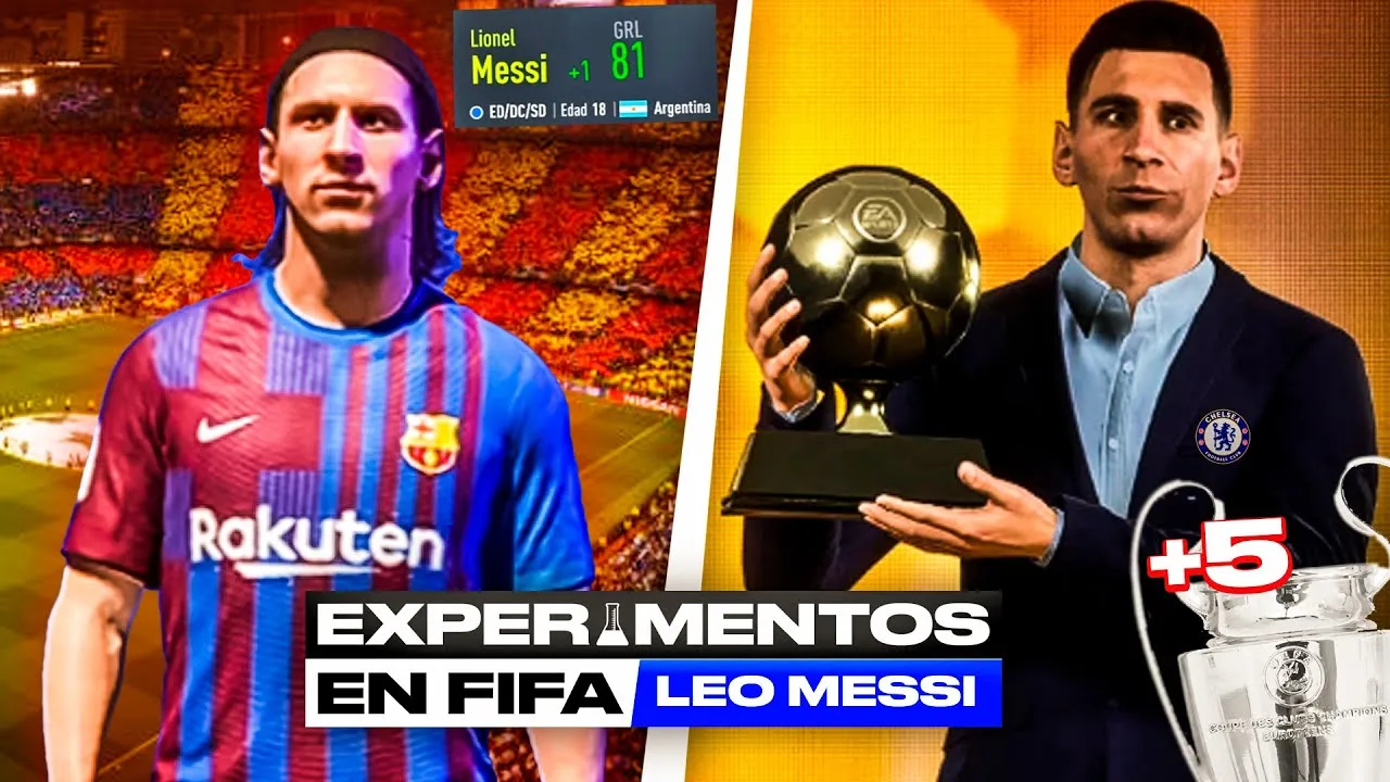 SIMULO LA CARRERA DE LEO MESSI COMO SI EMPEZARA A JUGAR HOY
