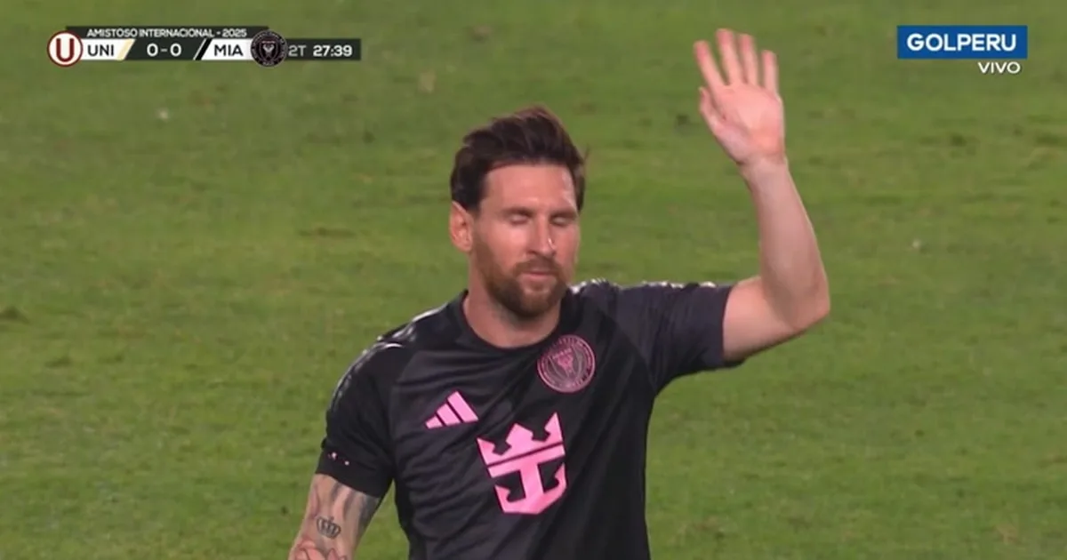 Lionel Messi a pris sa retraite applaudi du stade monumental de l’Université vs Inter Miami: les fans péruviens se sont rendus au ’10 ‘