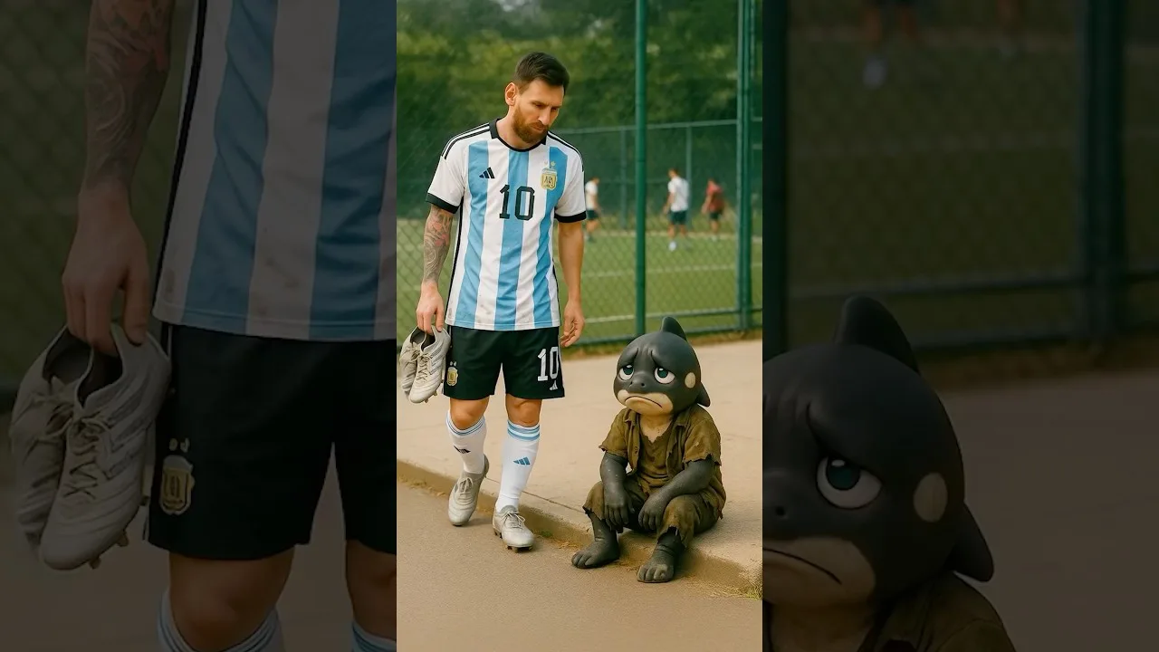 Le cadeau de Messi, le rêve d’Orca 🌟👟🐳