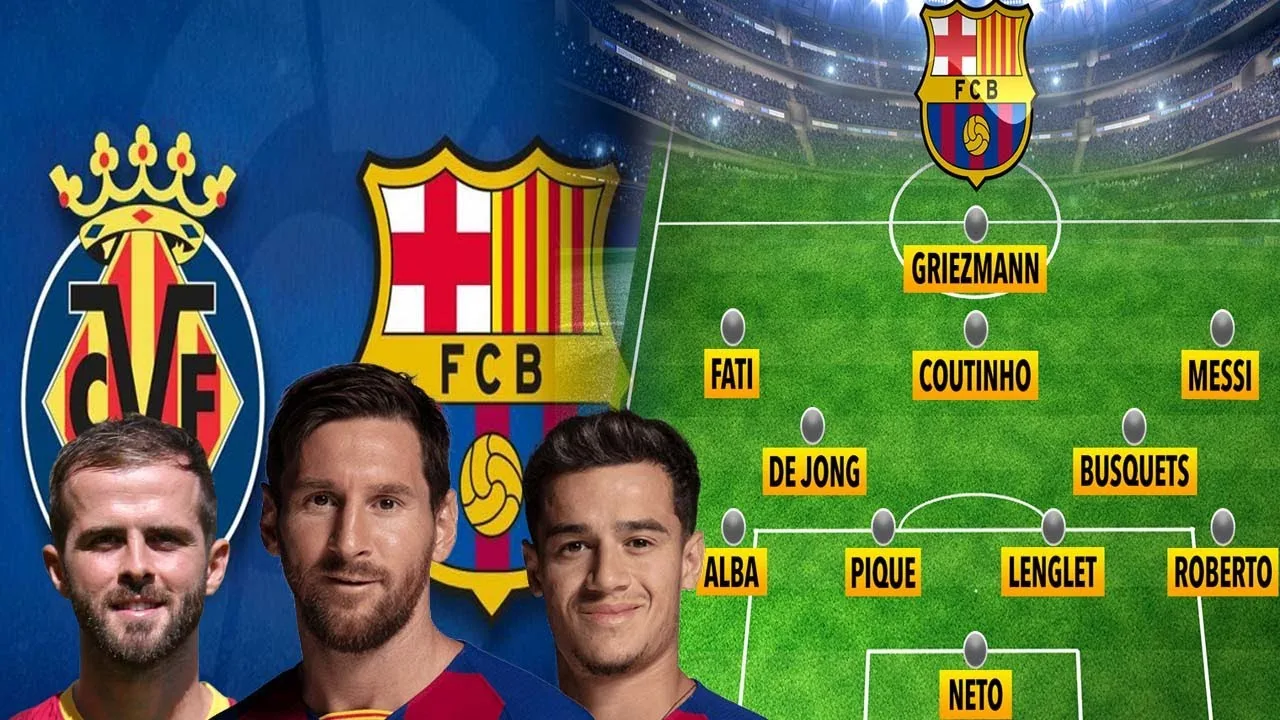 Barcelona vs Villarreal || Barca Final Squad || Lionel Messi