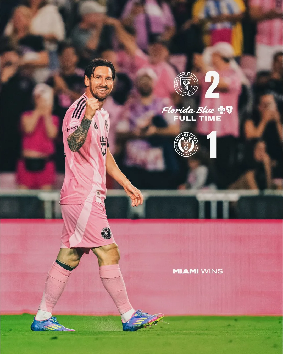 Lionel Messi marque à son retour alors que Inter Miami a battu Philadelphia Union 2-1